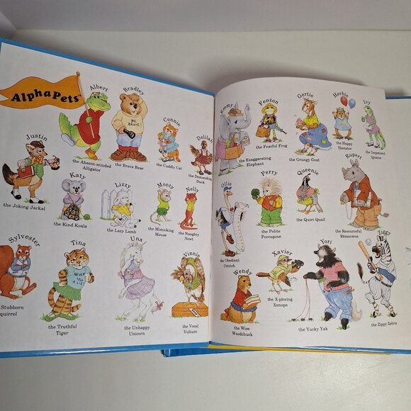 6 AlphaPets Book Lot A, B, C, D, F, G Grolier Vintage Hardcover Alphabet Books - Picture 8 of 12